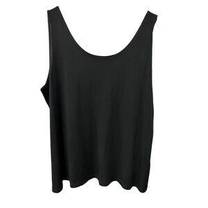 Lisa Bayne Womens Black Sleeveless Top Sz XL